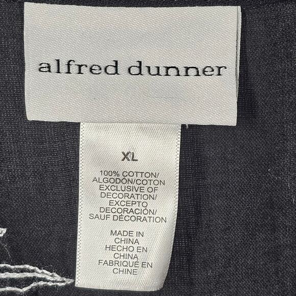 Alfred Dunner Island Vibes Bell Sleeve Floral Embroidered Top Size XL - Picture 7 of 8